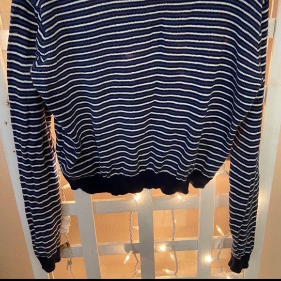 Brandy Melville blue and white stripped sweater - Picture 2 of 4